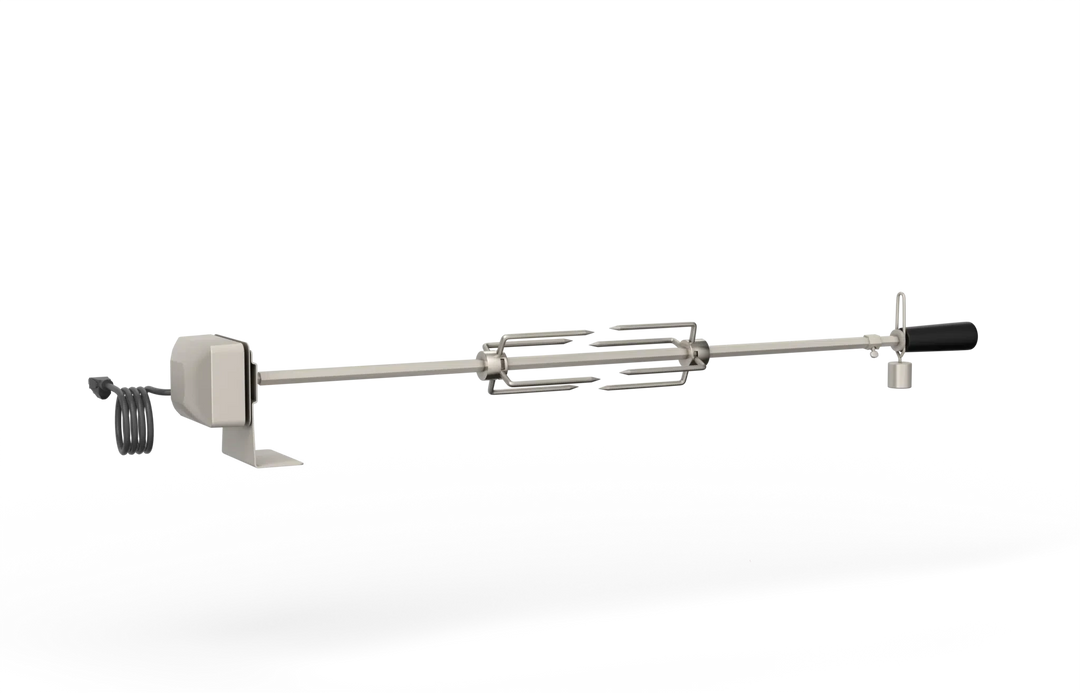 38” Rotisserie Kit (Includes Rod, Forks, Counterbalance/Screw Collar & Bracket)