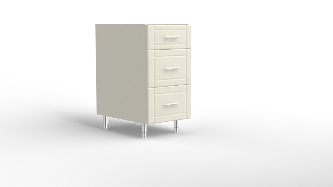 18” Three Drawer Base Cabinet