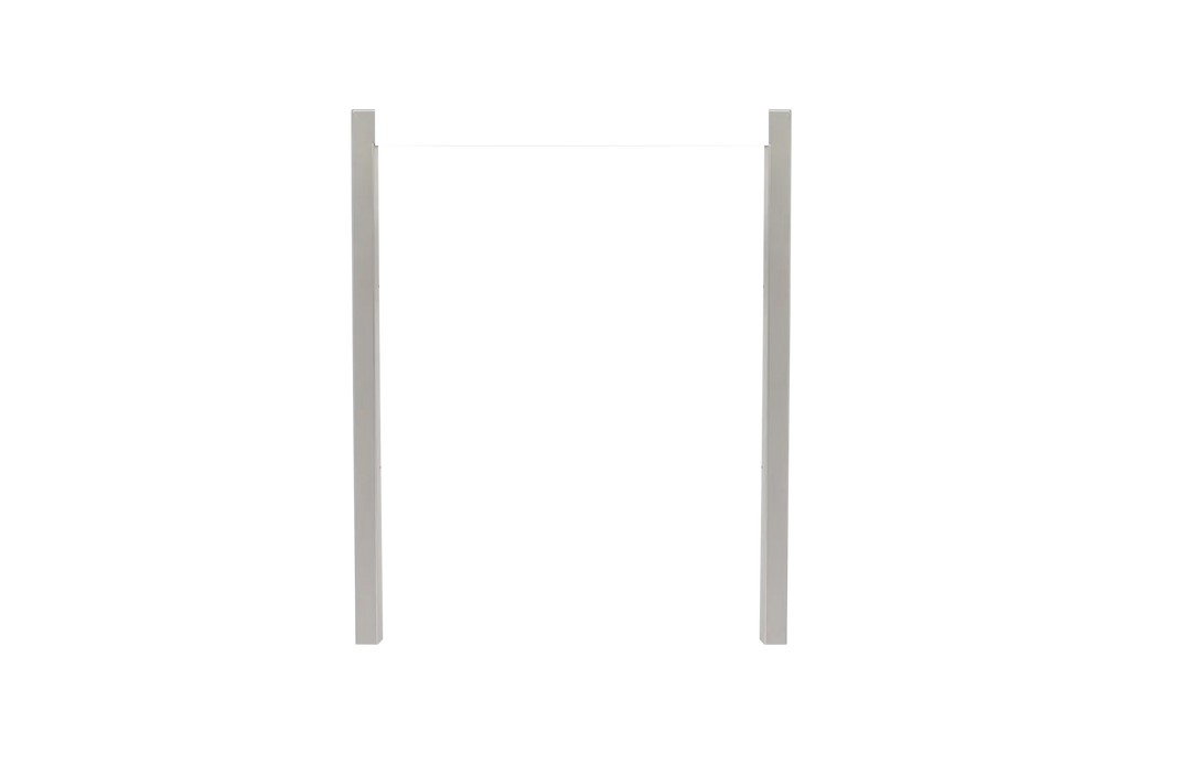 Stainless Steel Finishing Frame with Reveal for Bull Kegerator or Ice Maker