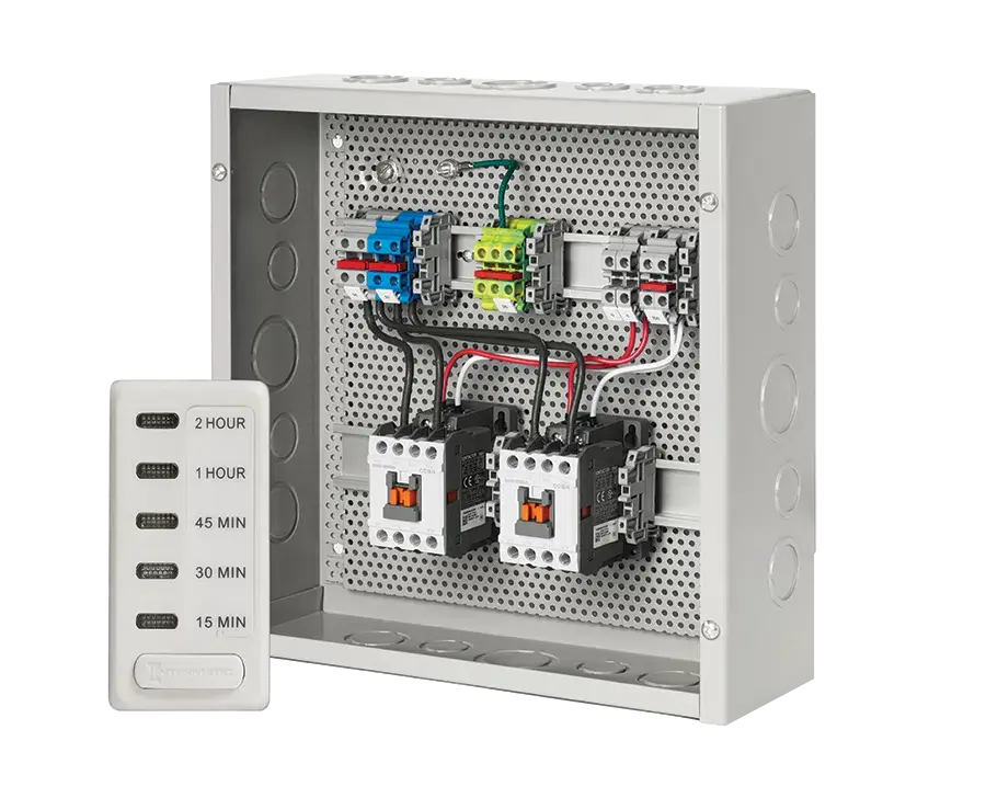 Dual Heater Contactor Panel with Digital Timer for Bull Power Warm Infrared Heater