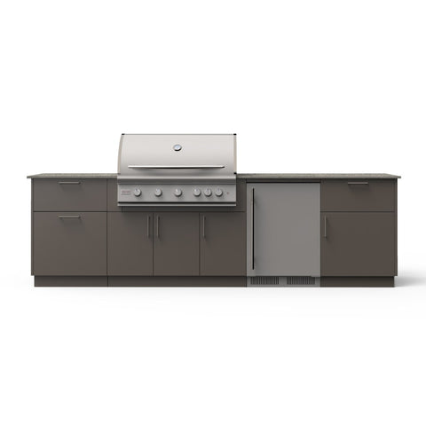 Blaze Morning Glow 10-Ft Outdoor Kitchen Island w/ 40-Inch Premium LTE+