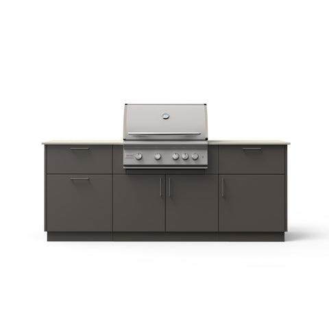 Blaze Sunrise 8-Ft Outdoor Kitchen Island w/ 32-Inch Marine Grade Premium LTE+