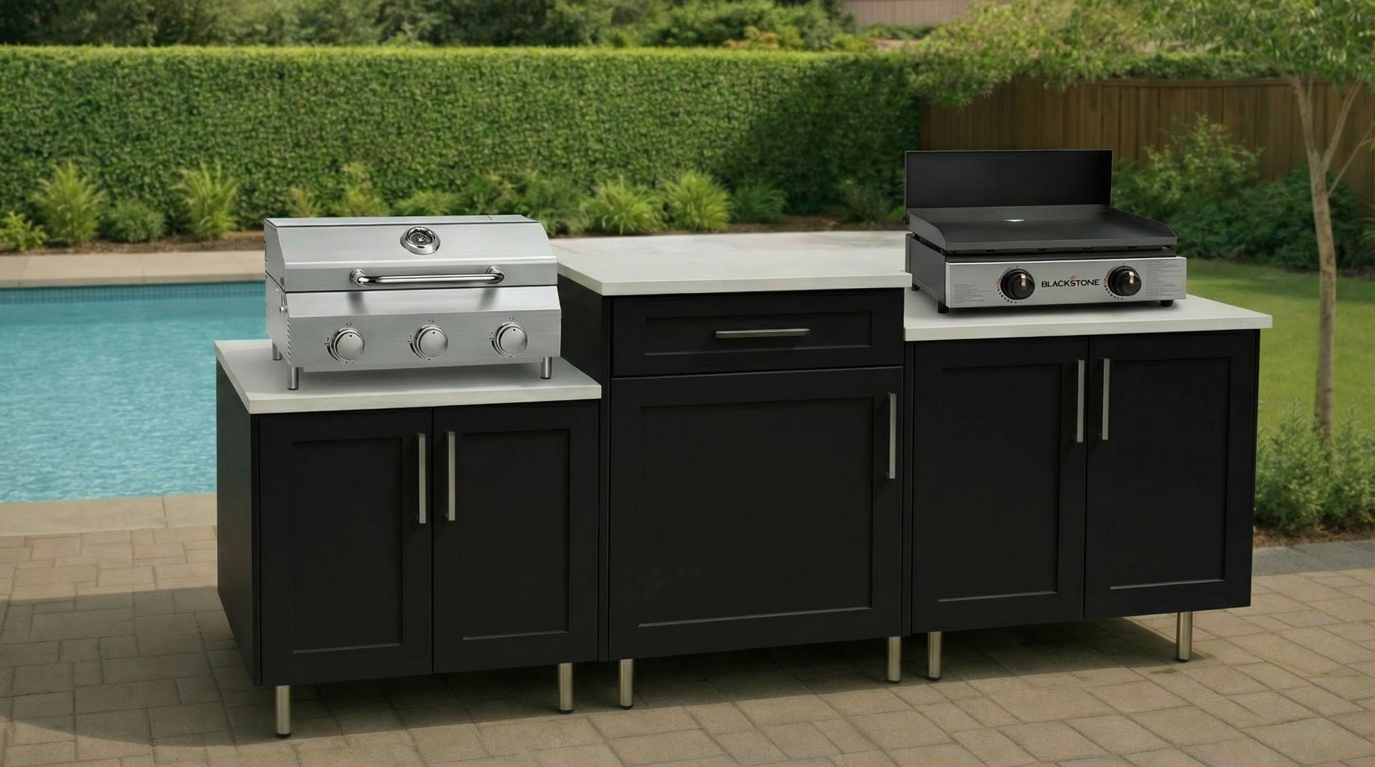 6' Foot Modular Outdoor Kitchen | DIY Linear Kit