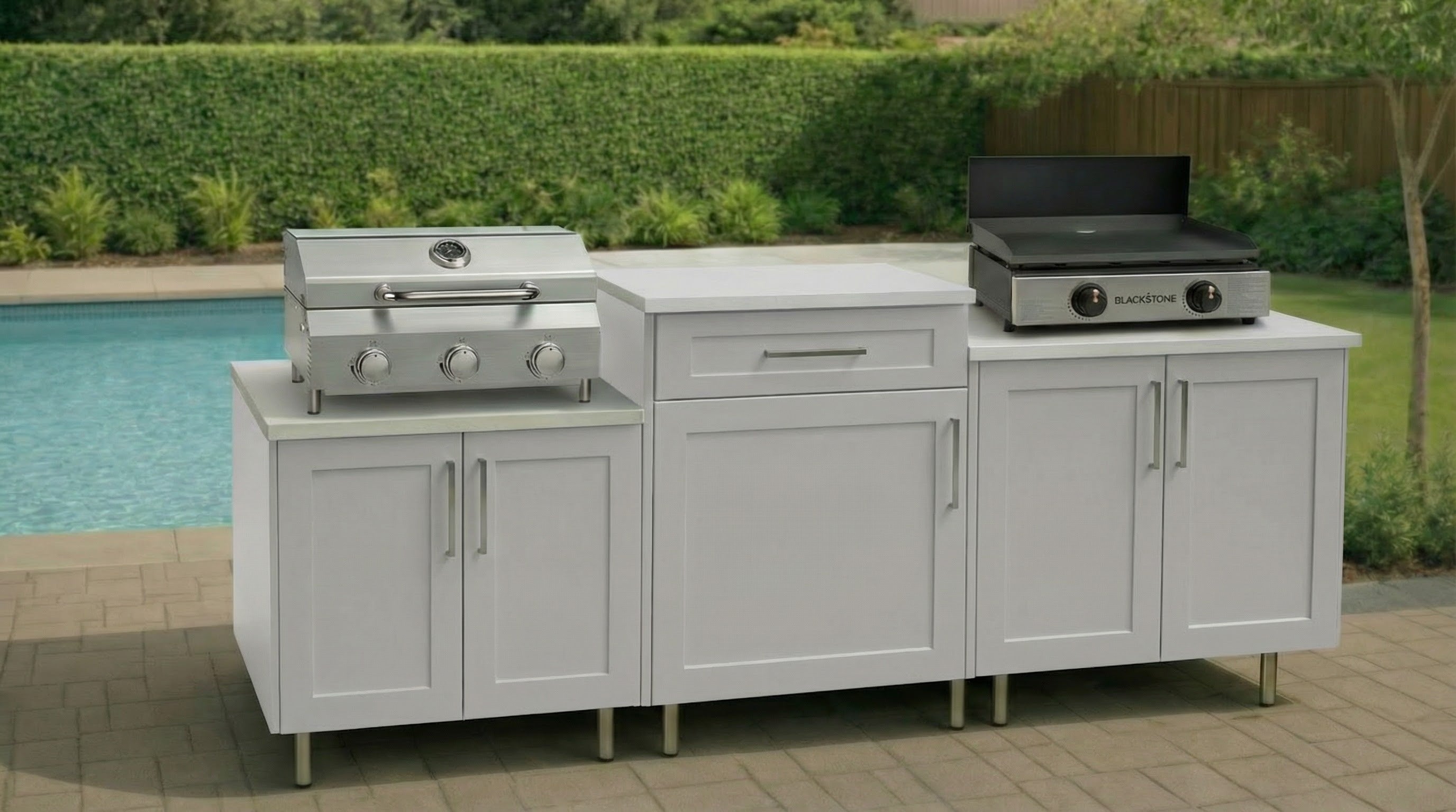 6' Foot Modular Outdoor Kitchen | DIY Linear Kit
