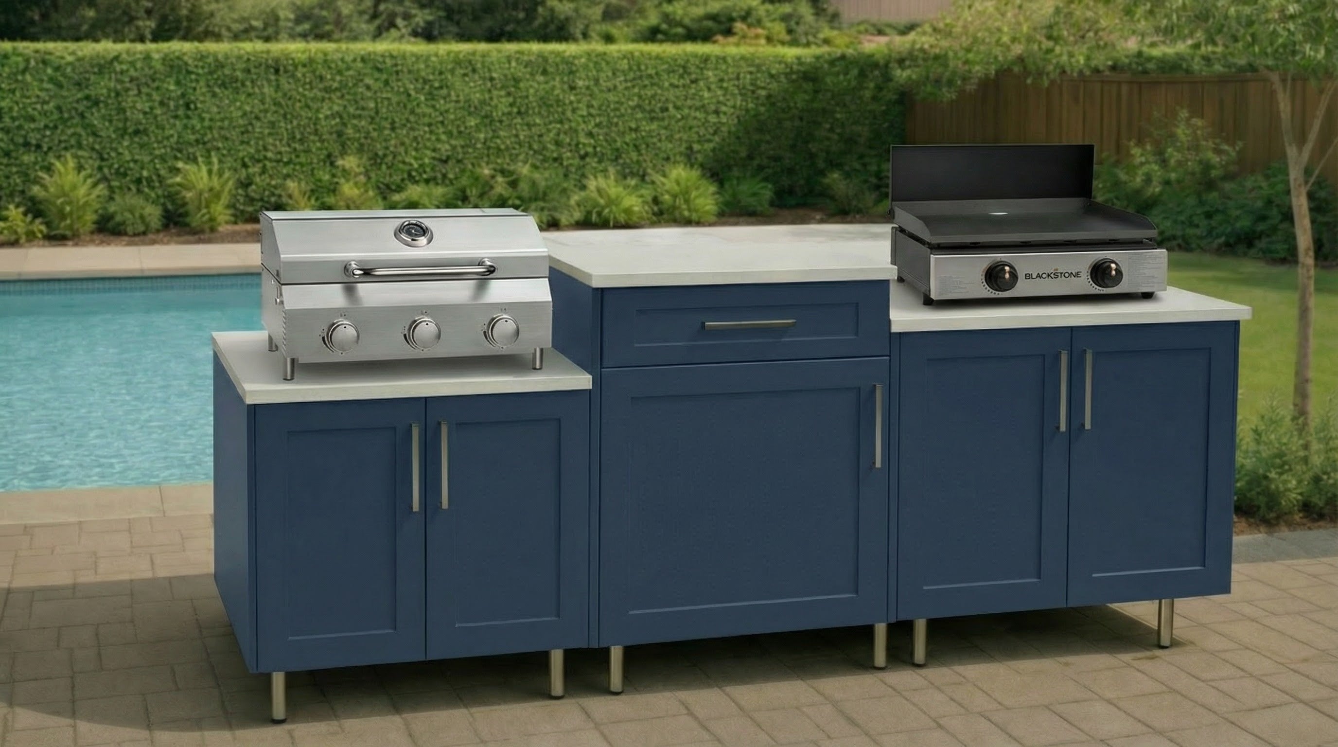 6' Foot Modular Outdoor Kitchen | DIY Linear Kit