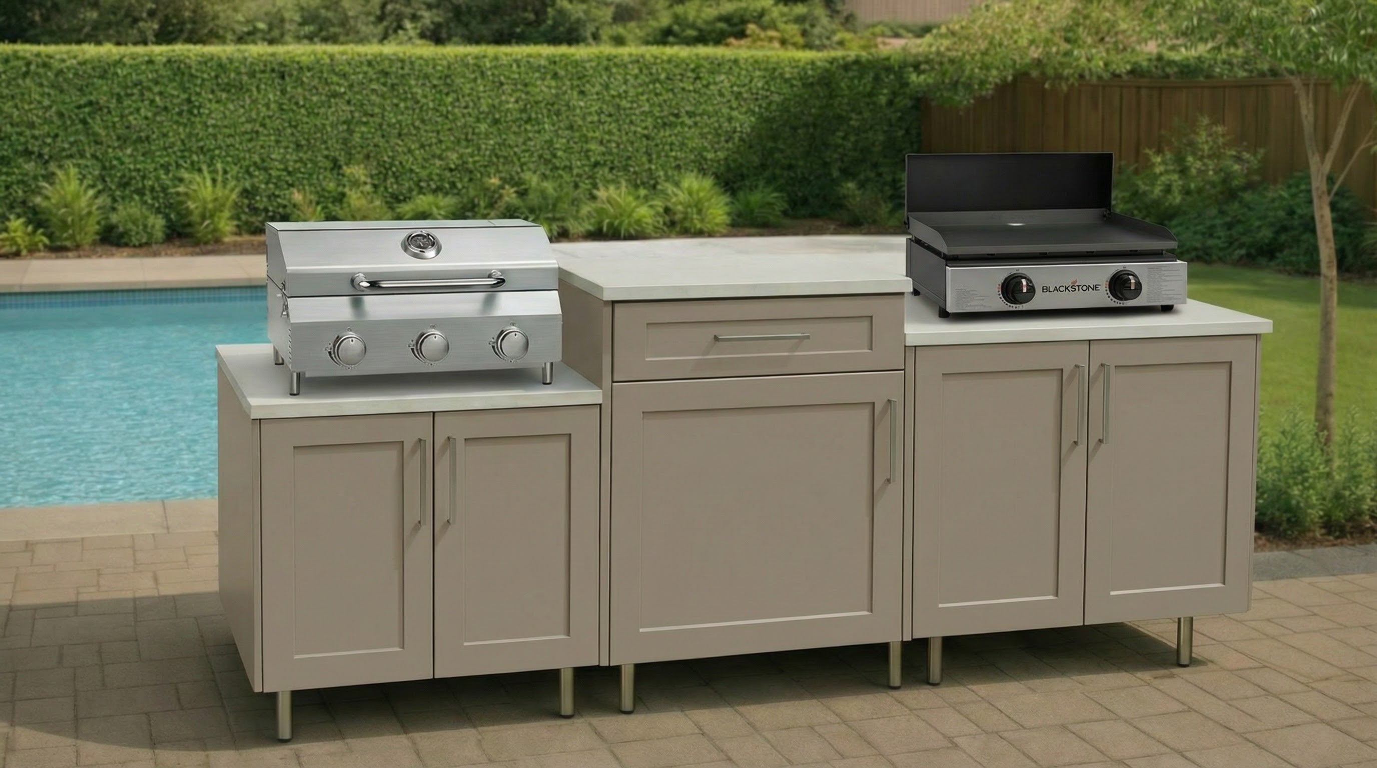 6' Foot Modular Outdoor Kitchen | DIY Linear Kit