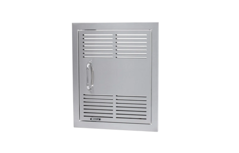 Dual-Lined Stainless Steel Vented Vertical Door with Reveal