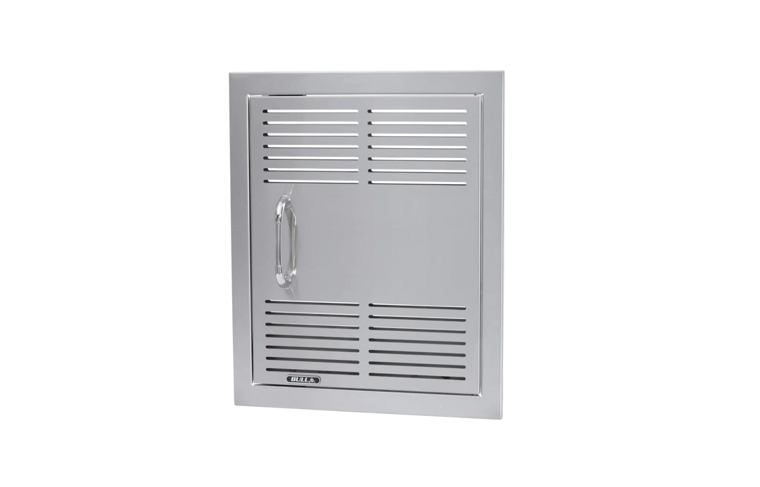 Dual-Lined Stainless Steel Vented Vertical Door with Reveal