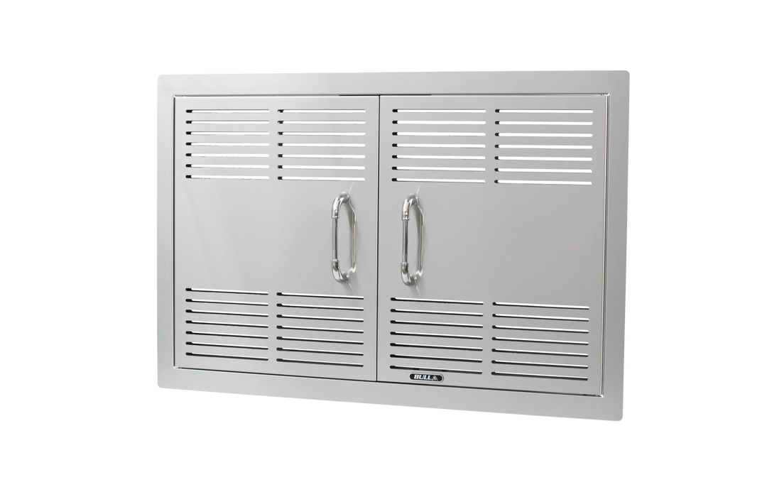 30″ Stainless Steel Vented Double Door with Reveal