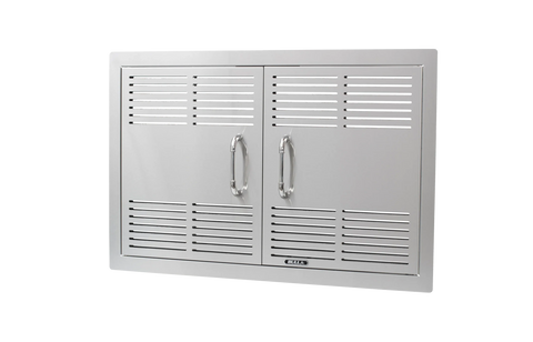 30″ Stainless Steel Vented Double Door with Reveal