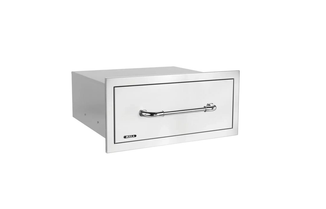 Large Single Stainless Steel Drawer with Reveal
