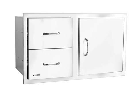 Reversible 30” Stainless Steel Door/Drawer Combo with Reveal
