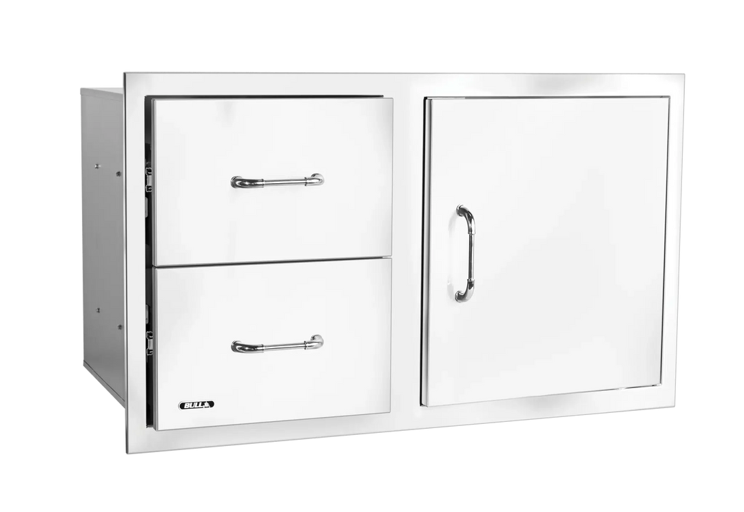 Reversible 30” Stainless Steel Door/Drawer Combo with Reveal