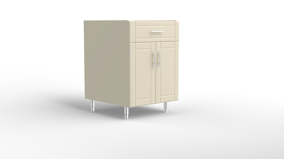 24” Two Door Cabinet Base with Drawer