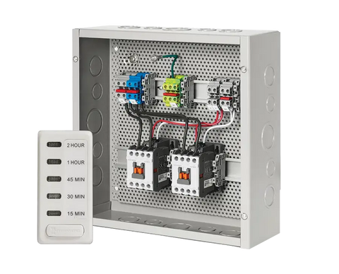 Dual Heater Contactor Panel with Digital Timer for Bull Power Warm Infrared Heater