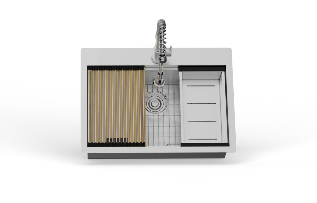 30″ Stainless Steel Outdoor Kitchen Sink with Accessories
