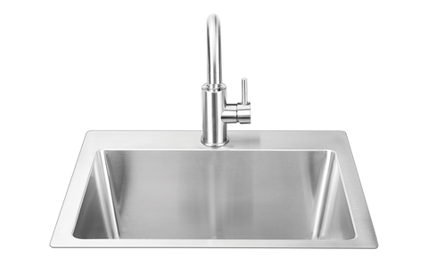 24″ Premium Stainless Steel Dual Mount Sink