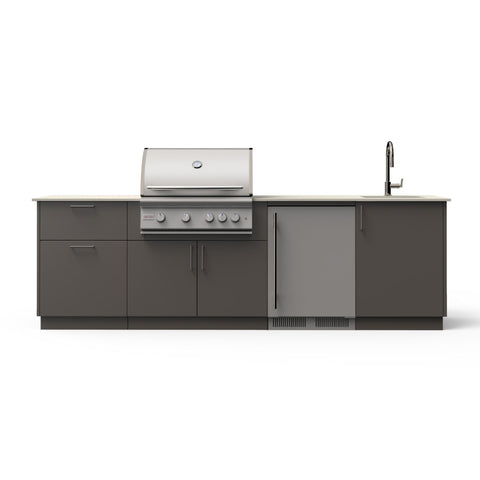 Blaze Golden Hour 10-Ft Outdoor Kitchen Island w/ 32-Inch Marine Grade Premium LTE+