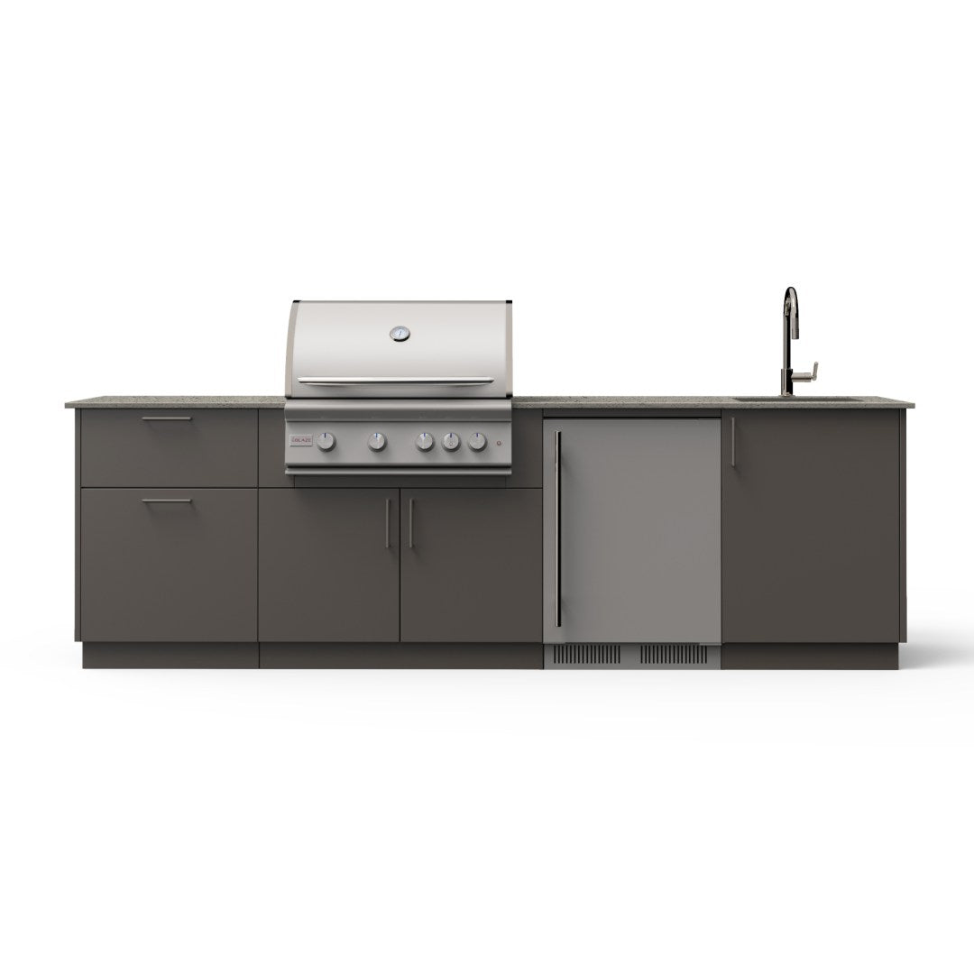 Blaze Golden Hour 10-Ft Outdoor Kitchen Island w/ 32-Inch Premium LTE+