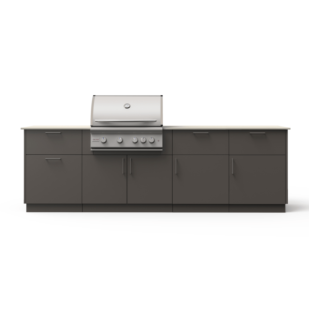 Blaze High Noon 10-Ft Outdoor Kitchen Island w/ 32-Inch Marine Grade Premium LTE+