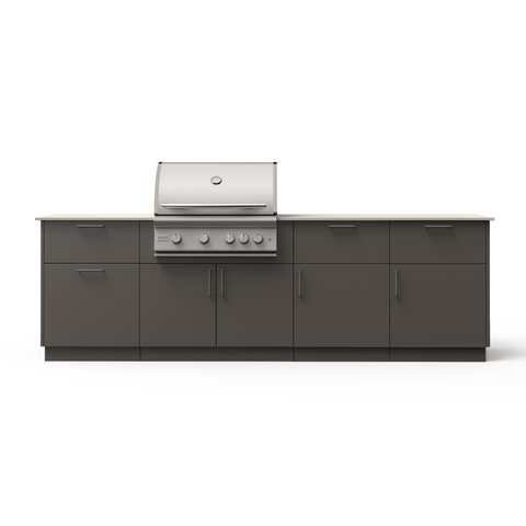 Blaze High Noon 10-Ft Outdoor Kitchen Island w/ 32-Inch Marine Grade Premium LTE+