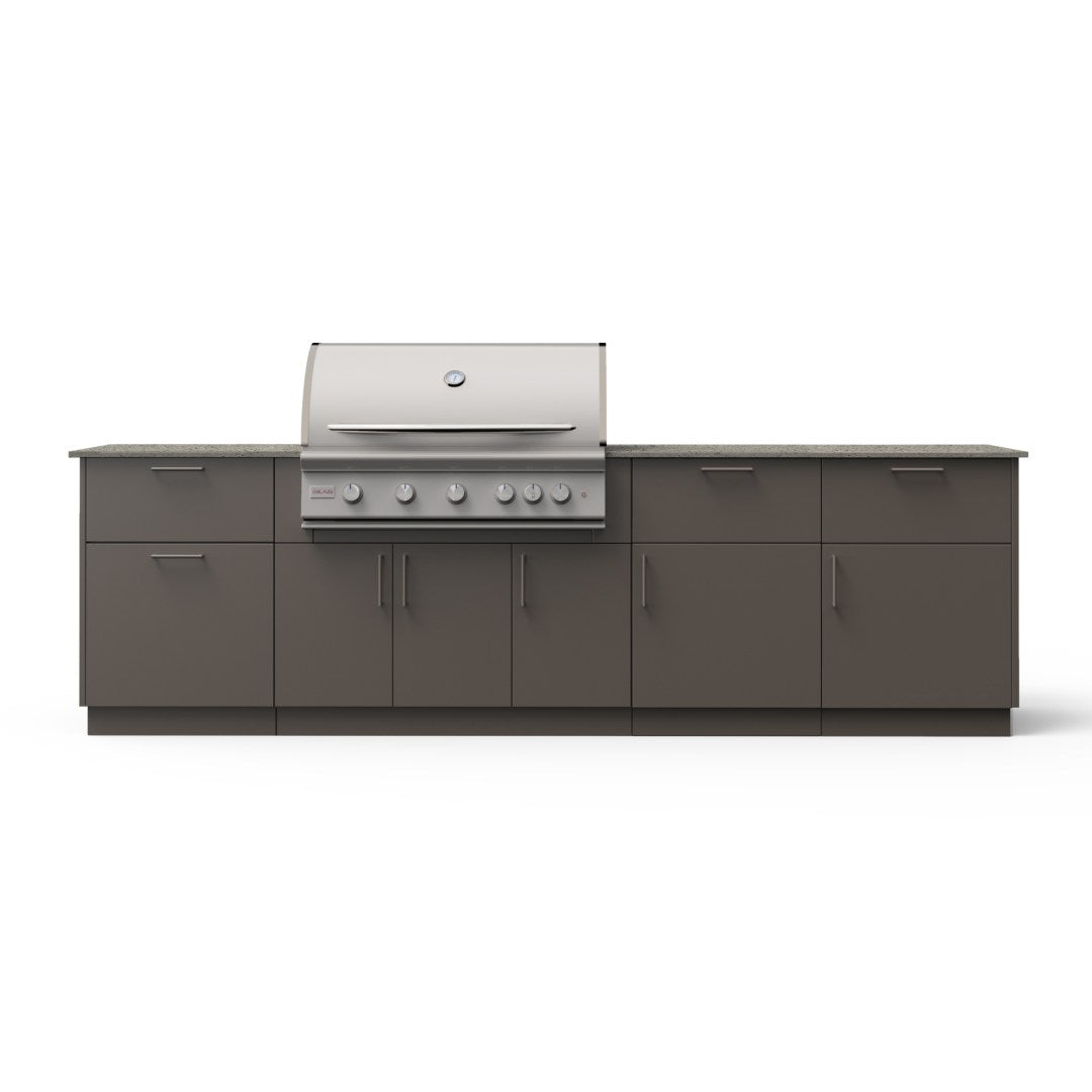 Blaze High Noon 10-Ft Outdoor Kitchen Island w/ 40-Inch Premium LTE+