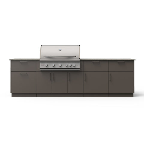 Blaze High Noon 10-Ft Outdoor Kitchen Island w/ 40-Inch Premium LTE+