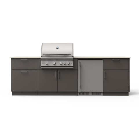 Blaze Morning Glow 10-Ft Outdoor Kitchen Island w/ 32-Inch Premium LTE+
