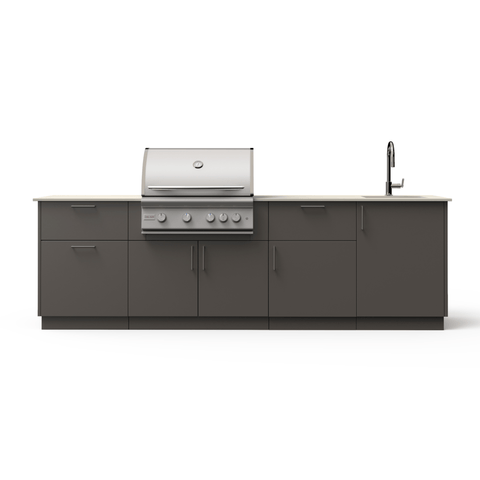 Blaze Sunset 10-Ft Outdoor Kitchen Island w/ 32-Inch Marine Grade Premium LTE+