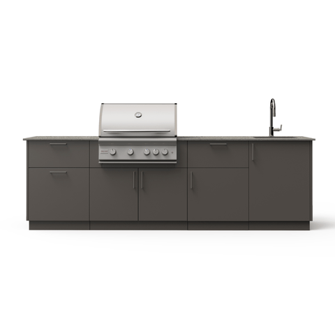 Blaze Sunset 10-Ft Outdoor Kitchen Island w/ 32-Inch Premium LTE+