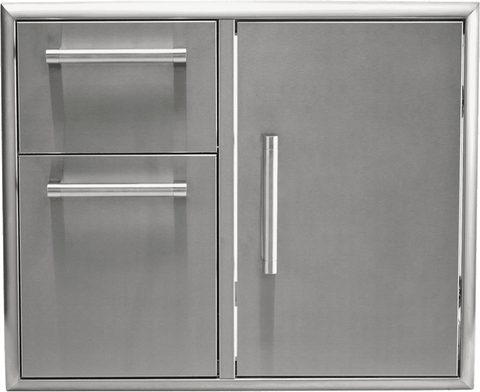 31" Access Door & Double Drawer Combo