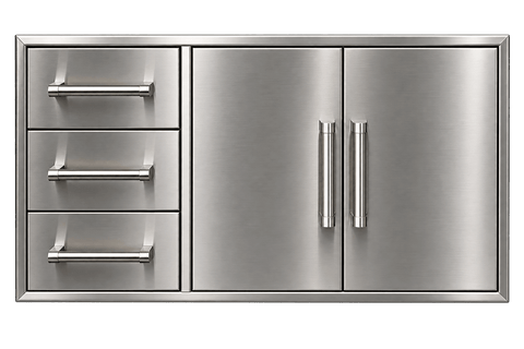 (COMING SOON) 42" Double Access Door & Three Drawer Combo